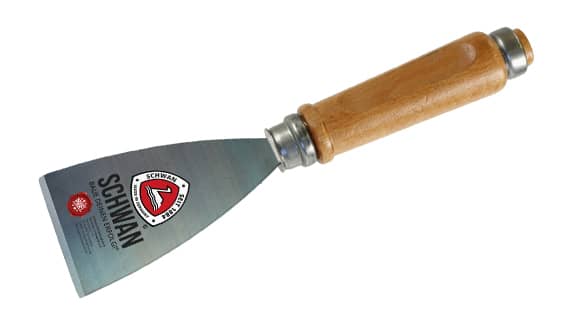 Extra-strong rust removal scraper, 80 mm, with chisel handle and striking cap