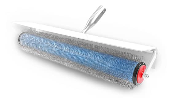 Spike roller 500 mm with splash guard and stainless metal spikes