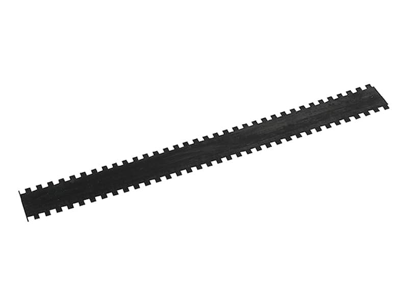 Notched bars for adhesive trowels and notched trowels – various versions