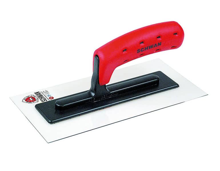 Fine plaster and compaction trowel